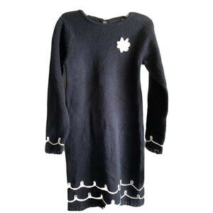 Girl’s Size 5T NWT Long Sleeve Black Sweater Shift‎